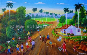 Marisol Hernandes: Campesinos en el atardecer, 2014